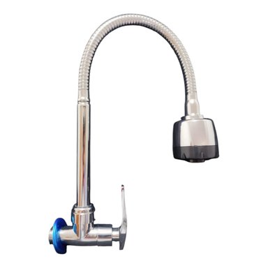GRIFO CAÑO COCINA CYC FLEXIBLE 360° ACERO ALEACION ZINCADO DOBLE CHORRO - 3