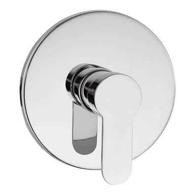 MEZCLADORA MONOMANDO DUCHA EMPOTRADO REDONDO ACERO CROMO BRILLANTE