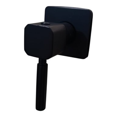 LLAVE MANIJA ONIX DE DUCHA SOLO AGUA FRÍA PESADO CUERPO BRONCE EN NEGRO MATE - 7