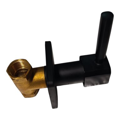 LLAVE MANIJA ONIX DE DUCHA SOLO AGUA FRÍA PESADO CUERPO BRONCE EN NEGRO MATE - 8
