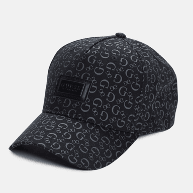 GORRA GUESS HOMBRE MONOGRAMA NEGRO LOGO FRONTAL