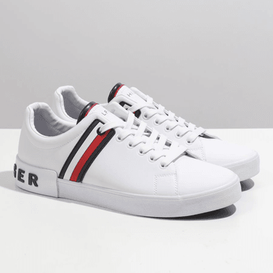 ZAPATILLAS TOMMY HILFIGER HOMBRE RAMUS LOGO HILFIGER FRANJA TRICOLOR LATERAL - 4