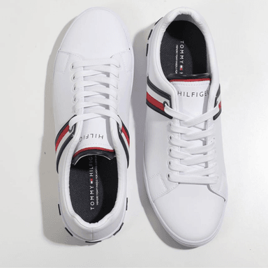 ZAPATILLAS TOMMY HILFIGER HOMBRE RAMUS LOGO HILFIGER FRANJA TRICOLOR LATERAL - 5