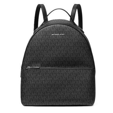 MOCHILA MICHAEL KORS MUJER SHEILA MEDIUM BACKPACK NEGRO MONOGRAMA