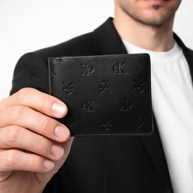 BILLETERA CALVIN KLEIN HOMBRE BIFOLD LOGO MONOGRAMA CK NEGRO - 4