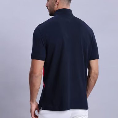 POLO CAMISERO TOMMY HILFIGER DIAGONAL STRIPED AZUL REGULAR FIT - 2