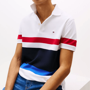 POLO CAMISERO TOMMY HILFIGER HOMBRE BLOCK STRIPE DISEÑO A RAYAS - 2