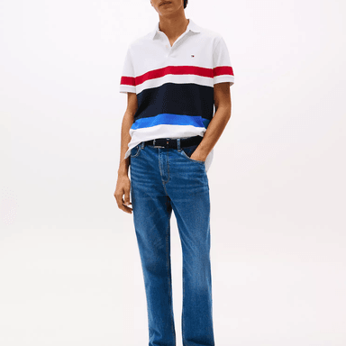 POLO CAMISERO TOMMY HILFIGER HOMBRE BLOCK STRIPE DISEÑO A RAYAS - 3