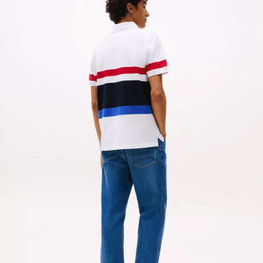 POLO CAMISERO TOMMY HILFIGER HOMBRE BLOCK STRIPE DISEÑO A RAYAS - 4