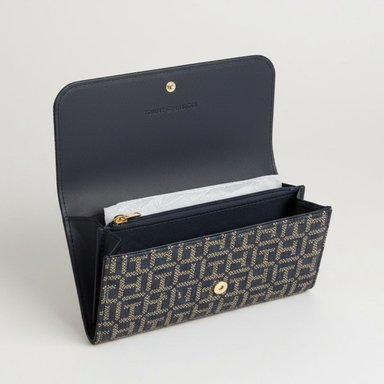 BILLETERA TOMMY HILFIGER MUJER ALX LOGO MONOGRAMA CON CAJA REGALO TH - 2