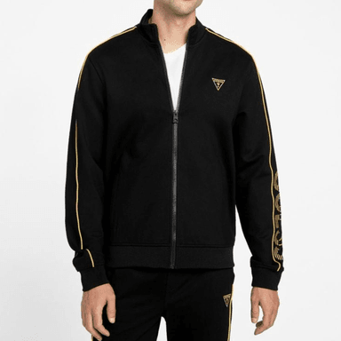 CASACA GUESS HOMBRE JOSE LOGO ZIP NEGRO CHAQUETA DEPORTIVA REGULAR FIT - 2
