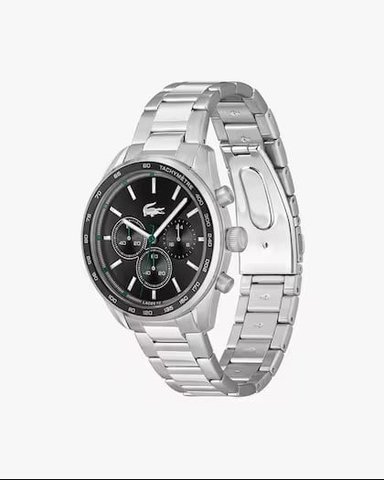 RELOJ LACOSTE ANALÓGICO Y CRONÓGRAFO MODELO BOSTON STAINLESS HOMBRE ACERO INOXIDABLE CON TRES MINIESFERAS