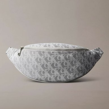 CANGURO CALVIN KLEIN JACQUARD LOGO WAISTPACK UNISEX GRIS MONOGRAMA