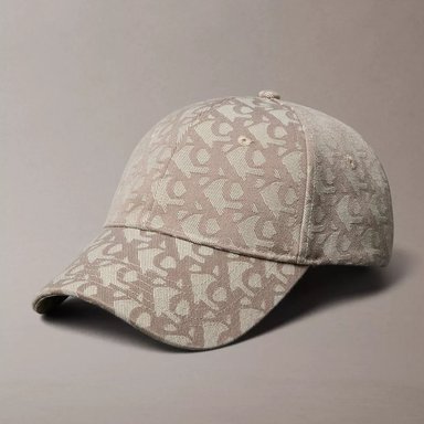 GORRA CALVIN KLEIN HOMBRE ALLOVER MONOGRAM BASEBALL BEIGE CON AJUSTE PERSONALIZADO