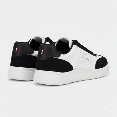 ZAPATILLAS TOMMY HILFIGER HOMBRE CHAFIK BLANCO NEGRO URBANO CASUAL - 5