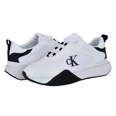 ZAPATILLAS CALVIN KLEIN MARLON SNEAKER MUJER COLOR BLANCO CON LOGOTIPO LATERAL CK