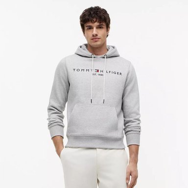 POLERA TOMMY HILFIGER HOMBRE LOGO BORDADO REGULAR FIT CON CAPUCHA - 3