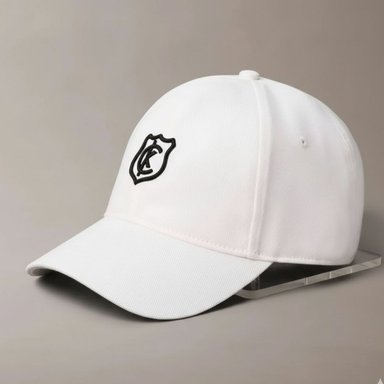 GORRA CALVIN KLEIN LOGO CREST BORDADO BASEBALL UNISEX BLANCA