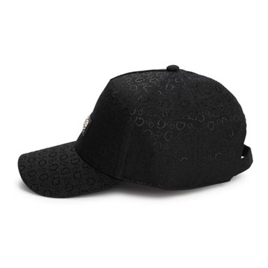 GORRA GUESS MUJER JACQUARD NEGRO MONOGRAMA CON LOGO METÁLICO - 2