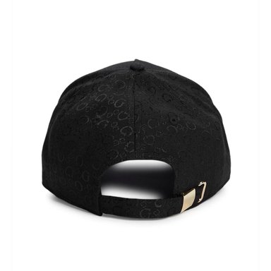 GORRA GUESS MUJER JACQUARD NEGRO MONOGRAMA CON LOGO METÁLICO - 3