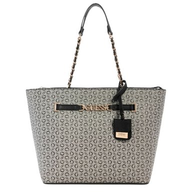 CARTERA GUESS MUJER RHIANNON LOGO TOTE MONOGRAMA NEGRO MULTI