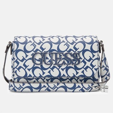 CARTERA GUESS MUJER REINEE CROSSBODY MONOGRAMA LOGO CON CORREA AJUSTABLE