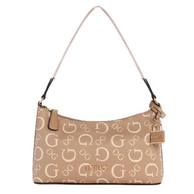 CARTERA GUESS MUJER ASTRA SHOULDER BAG MONOGRAMA LOGO DORADO