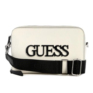 CARTERA GUESS MUJER SHAELA CROSSBODY BLANCA LOGO FRONTAL CORREA AJUSTABLE - 1
