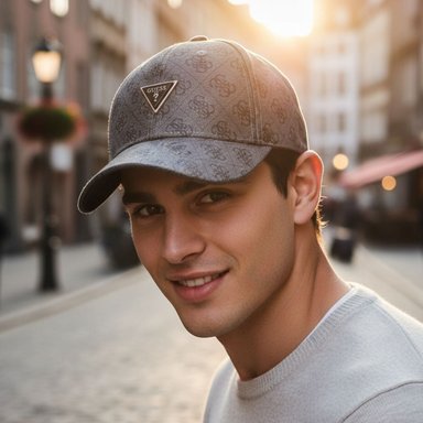 GORRA GUESS VEZZOLA LOGO MONOGRAMA AJUSTABLE TIPO BASEBALL - 5