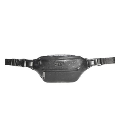 CANGURO GUESS HOMBRE GIO NEGRO LOGO MONOGRAMA AJUSTABLE - 1