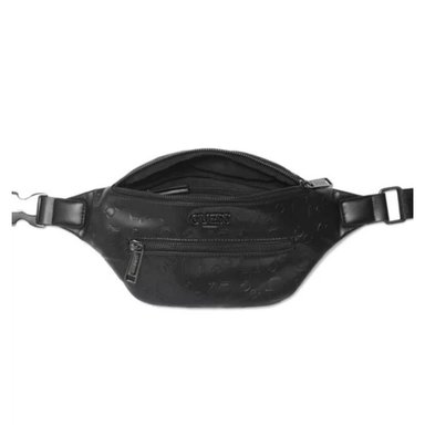 CANGURO GUESS HOMBRE GIO NEGRO LOGO MONOGRAMA AJUSTABLE - 3