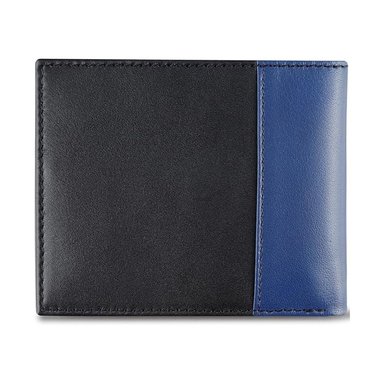 BILLETERA TOMMY HILFIGER HOMBRE BIFOLD NEGRA AZUL LOGO COMPACTA - 3