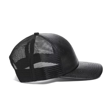 GORRA GUESS UNISEX FAUX LEATHER NEGRO MONOGRAMA AJUSTABLE ESTILO URBANO - 2