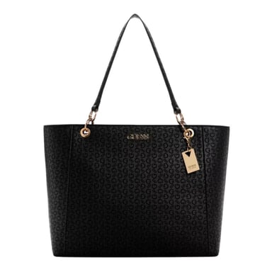 CARTERA GUESS MUJER ZAKARIA TOTE NEGRO LOGO DEBOSSED - 1