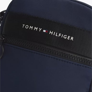 MORRAL CROSSBODY HOMBRE TOMMY HILFIGER LOGO MINI REPORTER BAG AZUL - 3