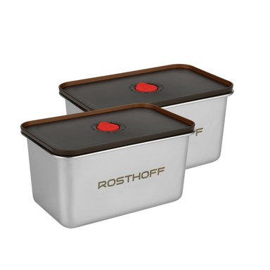 SET X 2 CONTENEDORES ACERO 1500ML