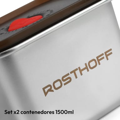 SET X 2 CONTENEDORES ACERO 1500ML - 5