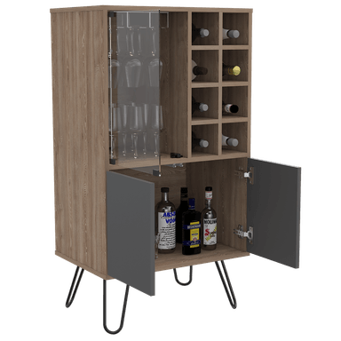 MUEBLE BAR TUHOME VASSEL MIEL AMBAR PLOMO
