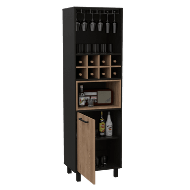 MUEBLE BAR TUHOME KAIA ALTO MIEL NEGRO WENGUE