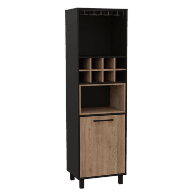 MUEBLE BAR TUHOME KAIA ALTO MIEL NEGRO WENGUE - 2