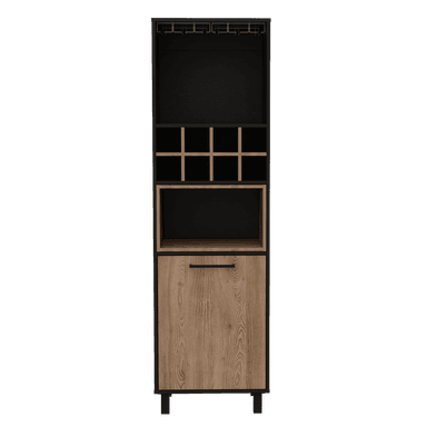 MUEBLE BAR TUHOME KAIA ALTO MIEL NEGRO WENGUE - 3
