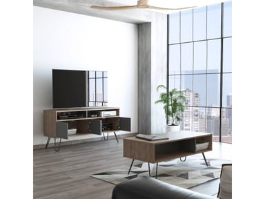 SET TUHOME VASSEL RACK TV55 + MESA DE CENTRO - 3