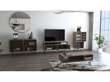 SET TUHOME VASSEL RACK TV55 + BAR + BIFE + MESA CENTRO - 3