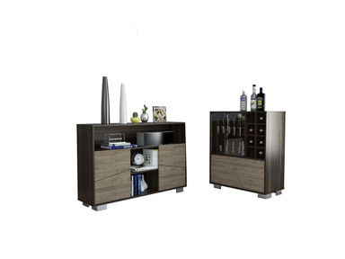 TUHOME BAR BAJO + ARRIMO FRAKTAL - HABANO / MIEL