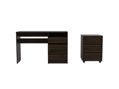 ESCRITORIO TUHOME OFFICE 42.1 CM X 120.5 CM + ARCHIVADOR HABANO