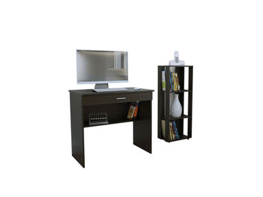 ESCRITORIO TUHOME OFFICE 49.8 CM WENGUE + LIBRERO