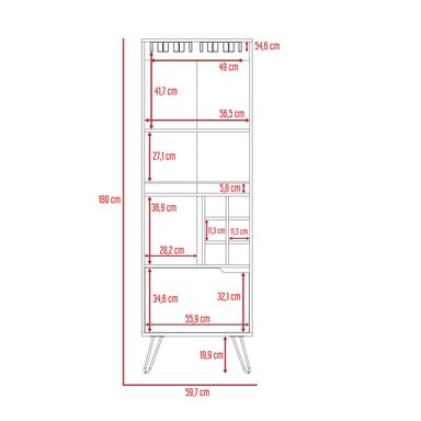 MUEBLE BAR TUHOME AUDRA ALTO DUNA WENGUE - 5