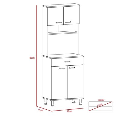 MUEBLE DE COCINA TUHOME KITCHEN 60 BLANCO - 5