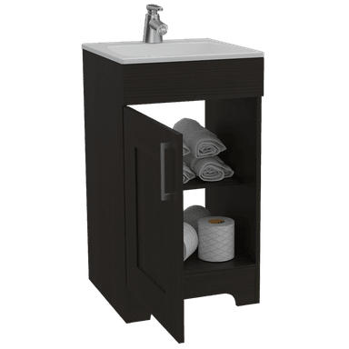 MUEBLE DE LAVAMANOS TUHOME MDF BARCELONA - WENGUE - 2
