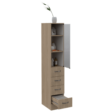 TORRE BAÑO TUHOME MDF VANGUARD - ROVERE / BLANCO